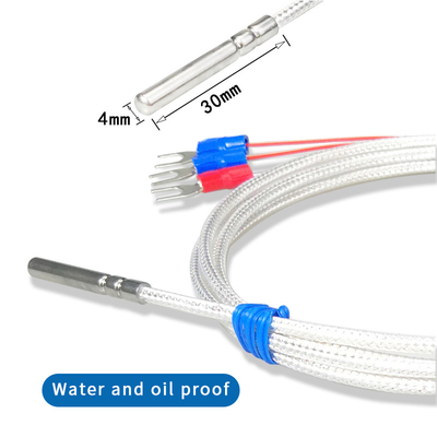 Probe Tube Type PT100 Thermocouple Sensor 3 Wires for Temperature Controller Kit